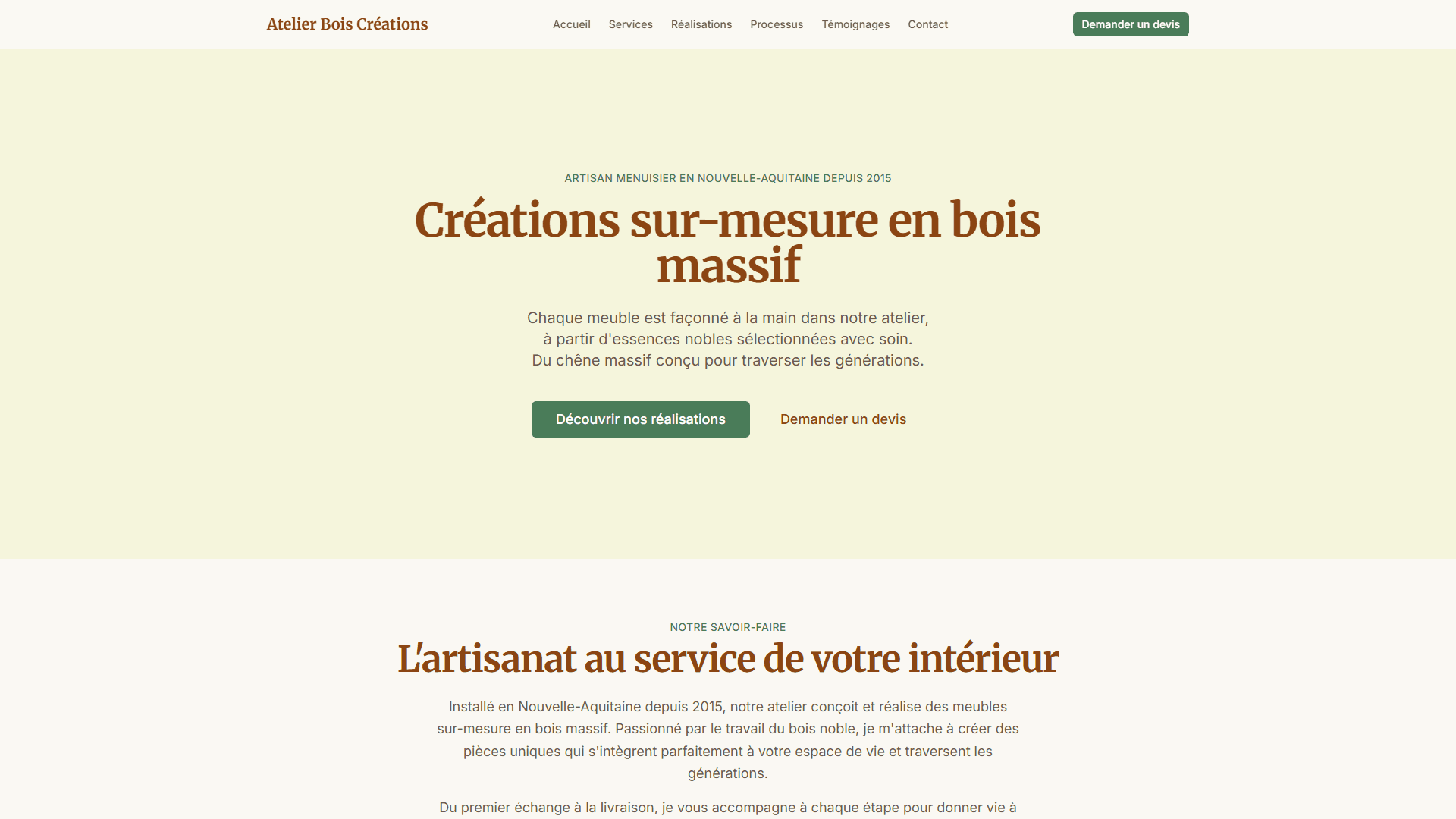 Screenshot de Atelier Bois
